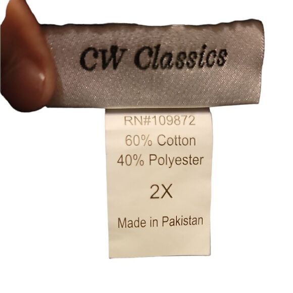 CW Classics Plaid Sweatshirt Size 2X New in Package - Picture 7 of 7